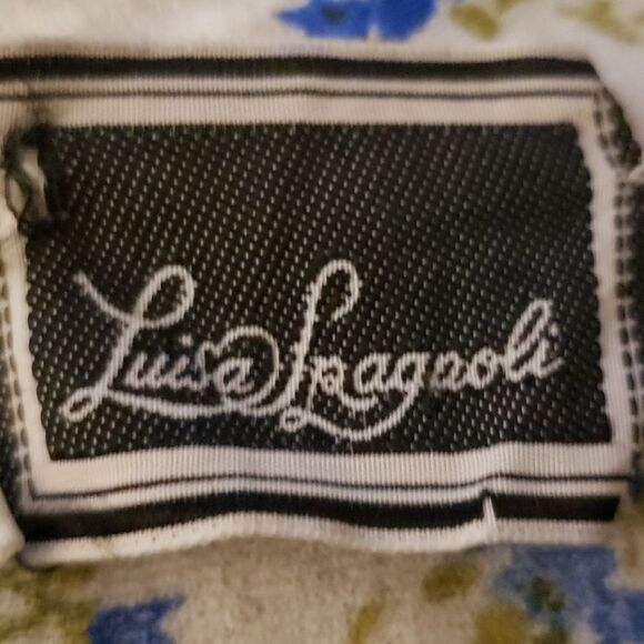 Antique 30s Silk Chiffon Floral Buttoup Short Sleeve Blouse - Picture 8 of 9